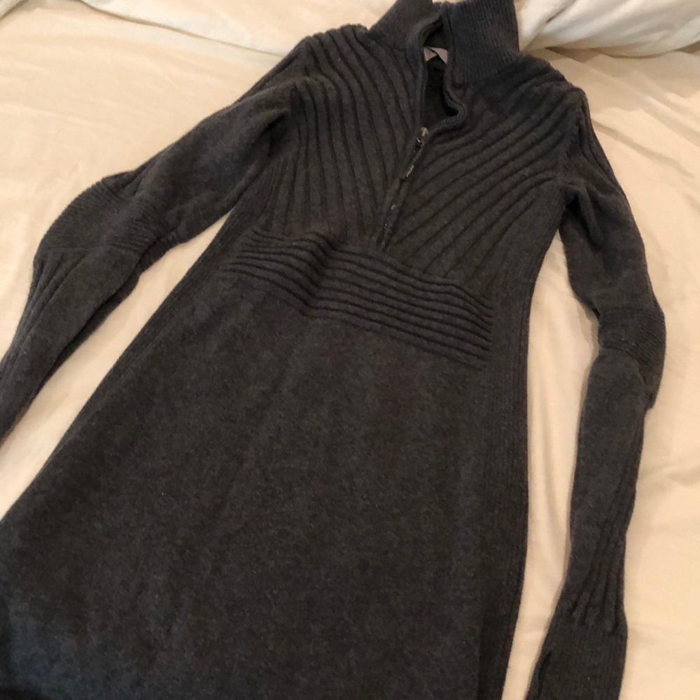 Athleta half zip sweater dress
